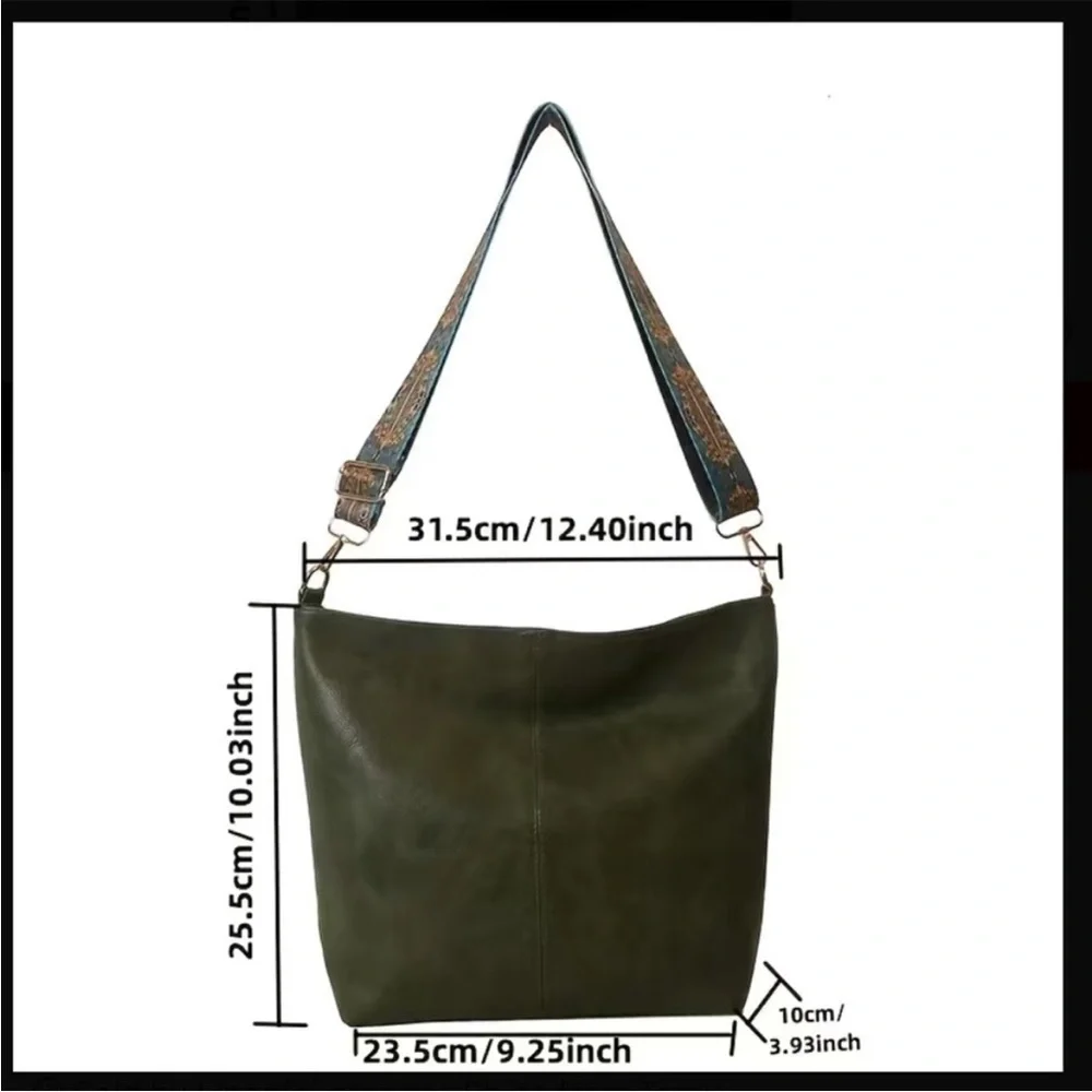 Faux leather boho crossbody bag/purse-NWT